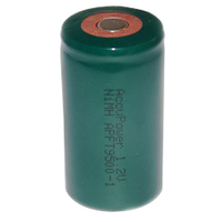 AccuPower Flat Top D / Mono NiMH-batterij 1.2V in plastic omhulsel