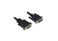 Verlängerung DVI-D 24+1 Stecker an Buchse, schwarz, 3m, Good Connections®