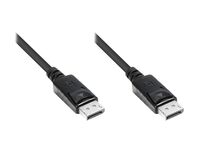 Anschlusskabel DisplayPort 1.1, Stecker inkl. Verriegelungsschutz, schwarz, 15m, Good Connections®