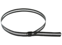 Kabelbinder, Edelstahl, (L x B) 610 x 12 mm, Bündel-Ø 179 mm, schwarz, UV-bestän