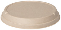 Zuckerrohrdeckel Eco I; 19.4x2.7 cm (ØxH); braun; rund; 40 Stk/Pck