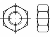 Hatlapú anya M45 ISO 8673 galvanikusan cinkezett acél TOOLCRAFT TO-5435580