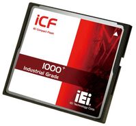 COMPACT FLASH CARD INDUSTRIAL,, ICF-1000WPD-1GB, WIDE TEMP,