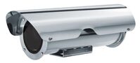 Stainless steel Hi-PoE housing with sunshield for PoE camerasSecurity Camera Accessories