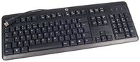 Usb Kb Me Gr 672647-043, Standard, Wired, 672647-043, Standard, Wired, USB, Membrane, QWERTZ, Black Keyboards (external)