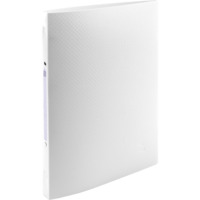 Ringbuch aus PP 500µ mit 2 Ringen 15mm, Rücken 20mm, blickdicht, für Format DIN A4 - Weiß