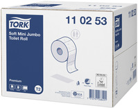 Premium Toilettenpapier, Mini Jumbo Rolle Tork Blattmaß 10 x 20cm (12 x 120 m), Detailansicht