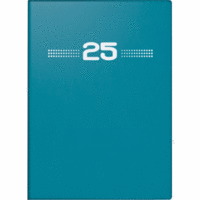 Taschenkalender Perfect/Technik I 10x14cm 1 Woche/2 Seiten Kunststoff-Einband petrol 2025