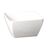 APS Pure Melamine Square Bowl in White with Straight Outer Edges - 190x190mm