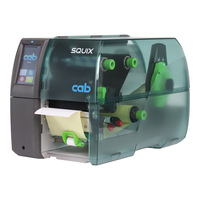 Cab SQUIX 4.3/300P Etikettendrucker mit Spender, Lineraufwickler, 300 dpi - Thermodirekt, Thermotransfer - LAN, USB, USB-Host, WLAN, seriell (RS-232), Thermodrucker (5977017)