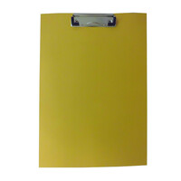 Normalansicht - Ecobra Schreibplatte A4 aus Hartpappe, papierbeschichtet, gelb