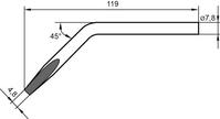 Lötspitze meißelförmig abgewinkelt 0082JD Ersa