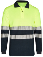 Störlichtbogengeprüftes Polo-Shirt Bicolor - gelb/blau, APC 1, Größe: 2XL