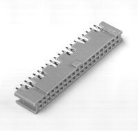 3M™ 8550-4500 PL, Buchsenstecker, 180° gerade, 50-polig, 8500 Serie, 2,54 mm, 0,3 µm Au, Grau