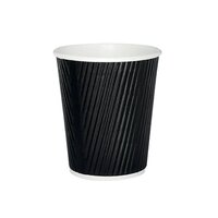 25cl Black Ripple Cup (Pack of 500) HVRWBPA08