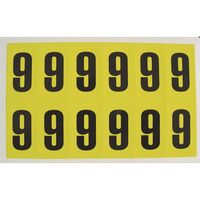 Self-adhesive numbers and letters - Number 9