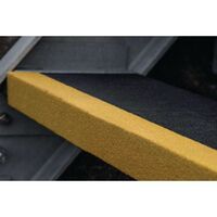 Slip resistant GRP stair tread covers