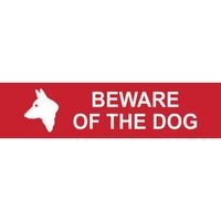 Beware of the dog sign