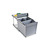 Emuca Contenedor de reciclaje para fijación inferior y extracción automática en mueble de cocina 1x16litros 2x7.5litros, Plástico gris