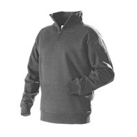 Sweater 3365 mit 1/2 Reissverschluss grau