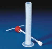 Gaswaschflasche 250 ml PP graduierter Zylinder mit Vikem-Vinyl-Stopfen