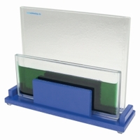 Komora zanurzeniowa wkład szklany Typ Do płytek TLC o wymiarach do 100 x 100 mm wymagane jest ok. 25 ml odczynnika.