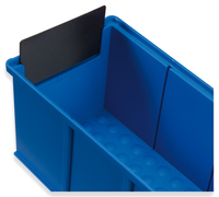 Pull-out stop made of ABS, for shelf box