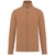 Pulóver Kariban Falco polár férfi cipzáras unisex (300g/m2) camel heather, M