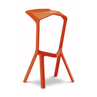 Barstool "MIURA" designed by Konstantin Grcic | orange similar to RAL 2004