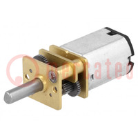 Motor: DC; with gearbox; LP; 6VDC; 360mA; Shaft: D spring; 150: 1