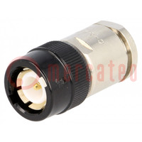 Connector: C; plug; male; silver plated; Insulation: PTFE; 50Ω; 10mm
