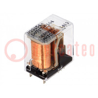 Relay: electromagnetic; DPDT; Ucoil: 12VDC; Icontacts max: 5A; PCB