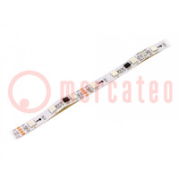 Programmable LED tape; RGB; 5050; 12V; LED/m: 48; 10mm; IP20; 140°