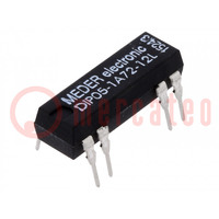 Relay: reed switch; SPST-NO; Ucoil: 5VDC; 1A; max.200VDC; 50mW; PCB