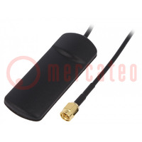 Antena; GSM; 2dBi; lineal; para cable cinta; 50Ω; 72x25x6,6mm
