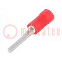 Tip: wire pin; Ø: 1.8mm; 0.3÷1.42mm2; crimped; for cable; insulated