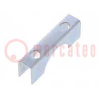 Mounting coupler; steel; zinc; u-bolt