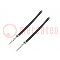 Cable de cinta con conectores; R.de contactores: 3,68mm; 22AWG