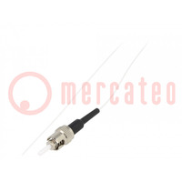 Optic fiber pigtail; ST/UPC; 1m; Optical fiber: 9/125um; LSZH