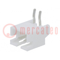 Socket; wire-board; male; 2mm; PIN: 2; THT; 100V; 2A; tinned; -25÷85°C