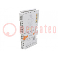 Analog output; 24VDC; Resolution: 12bit; IP20; EtherCAT; OUT: 4