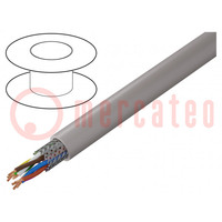 Wire; UNITRONIC® LiHCH (TP); 4x2x0.14mm2; LSZH; grey-beige; 60V