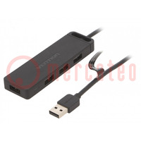 Hub USB; USB A tomacorriente x4,USB A enchufe; USB 3.0; PnP
