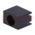 LED behuizing; 3mm; polyamide; hoekig; zwart; UL94V-2; Aant.diod: 1