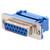 D-Sub; PIN: 15; plug; female; for ribbon cable; IDC; UNC 4-40