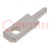 Terminal: flat; 2.8mm; 0.8mm; male; THT; tinned; Overall len: 9.7mm