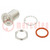 Adaptateur; N socle,SMA socle; Isolation: PTFE; 50Ω