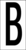 Buchstaben - B, Weiß, 19 x 14 mm, Baumwoll-Vinylgewebe, Selbstklebend, B-500