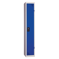 Vestiaire industrie propre - En kit - Bleu - 1 colonne - Largeur 30cm