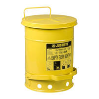 Justrite Gefahrstoff-Entsorgungsbehälter Stahlblech, Fassungsvermögen: 38,0 l